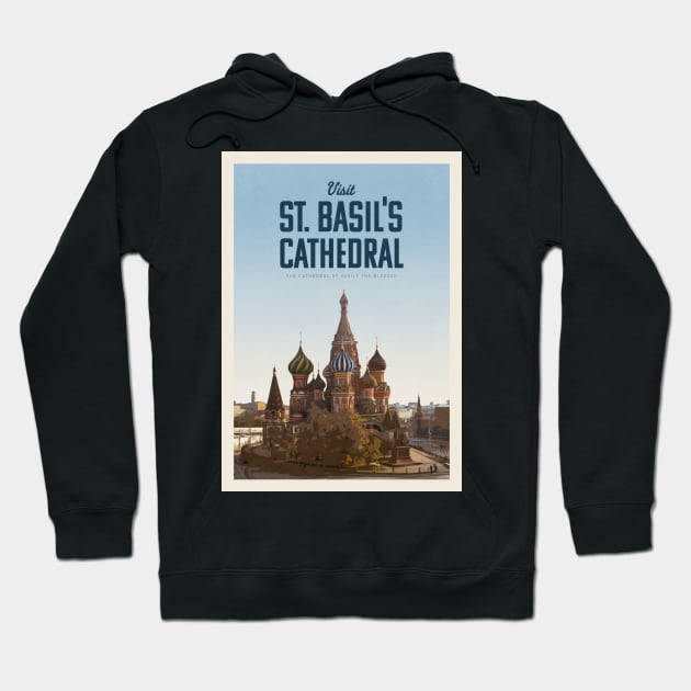 Visit St. Basil's Cathedral Hoodie by Mercury Club